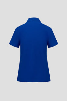 Blue classic polo shirt back