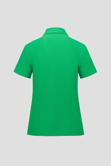 Jade green classic polo shirt back