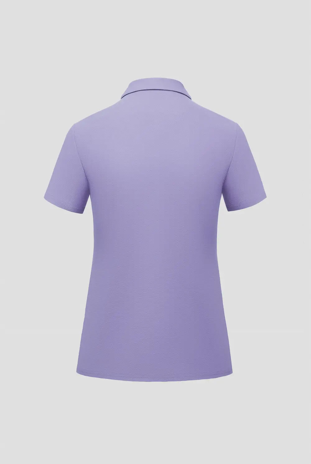 Light lavender purple classic polo shirt back