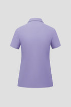 Light lavender purple classic polo shirt back
