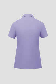 Light lavender purple classic polo shirt back