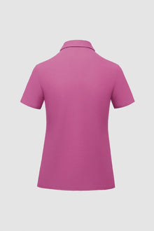 Spring pink classic polo shirt back