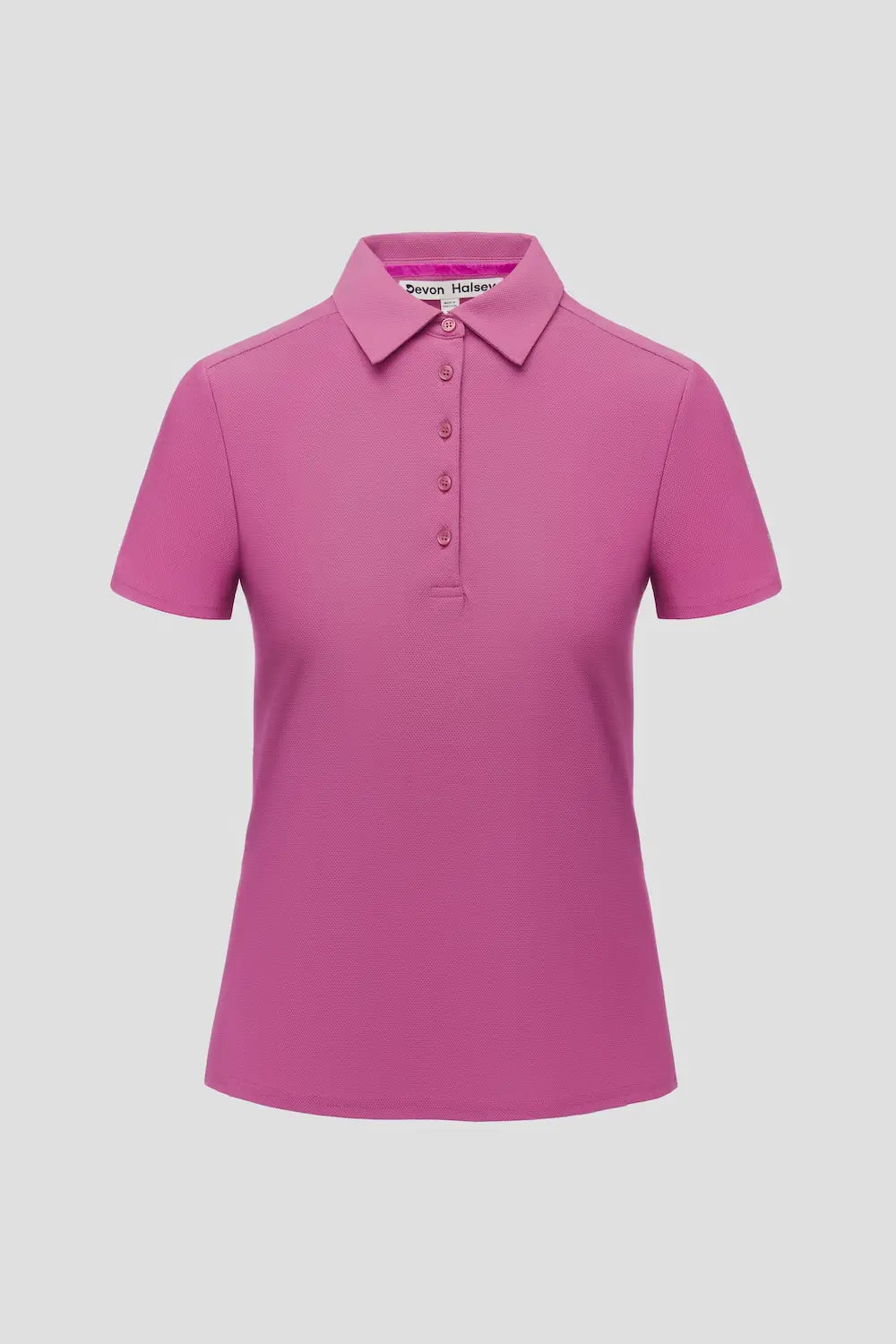 Spring pink classic polo shirt