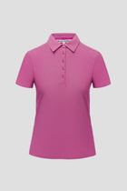 Spring pink classic polo shirt
