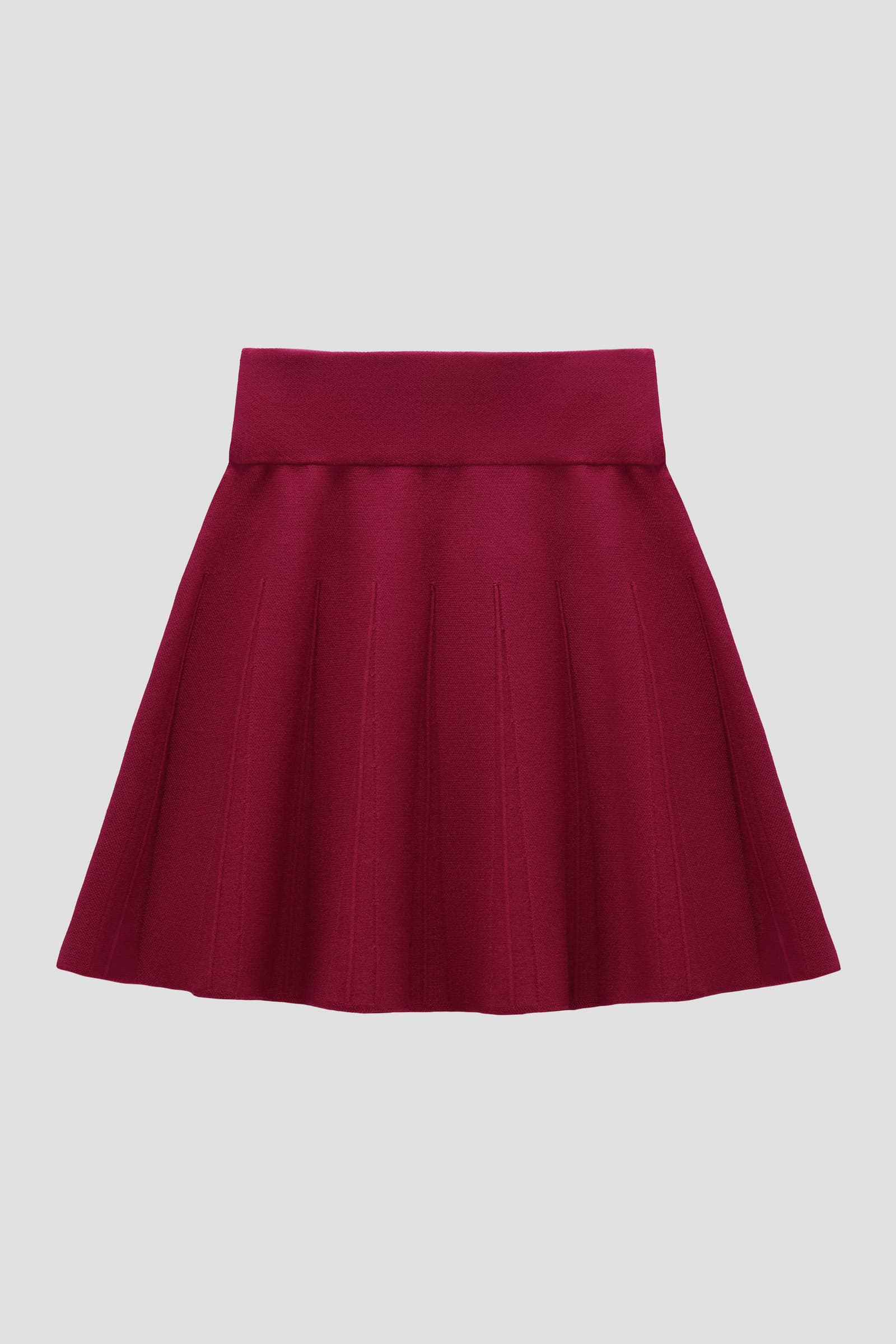 Beaujolais a-line knit skirt with waist compression