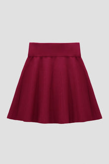 Beaujolais a-line knit skirt with waist compression