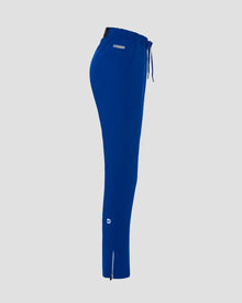Blue lightweight Jac Jogger pants with a drawstring side view