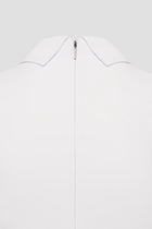 White Jana dress with a back zipper